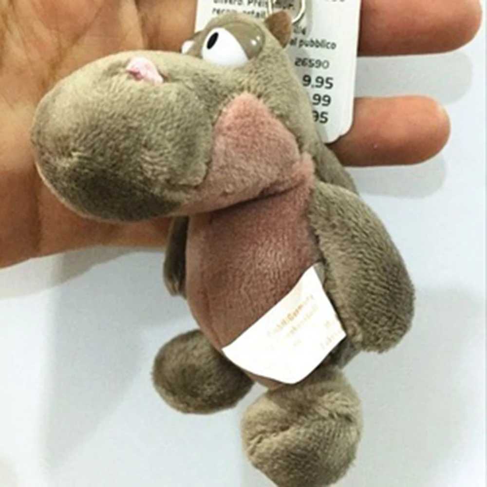 Special Big Eyes Hippopotamus Classic Model Keychain Markings Filled Animal Keyring Soft Doll Gift W250411