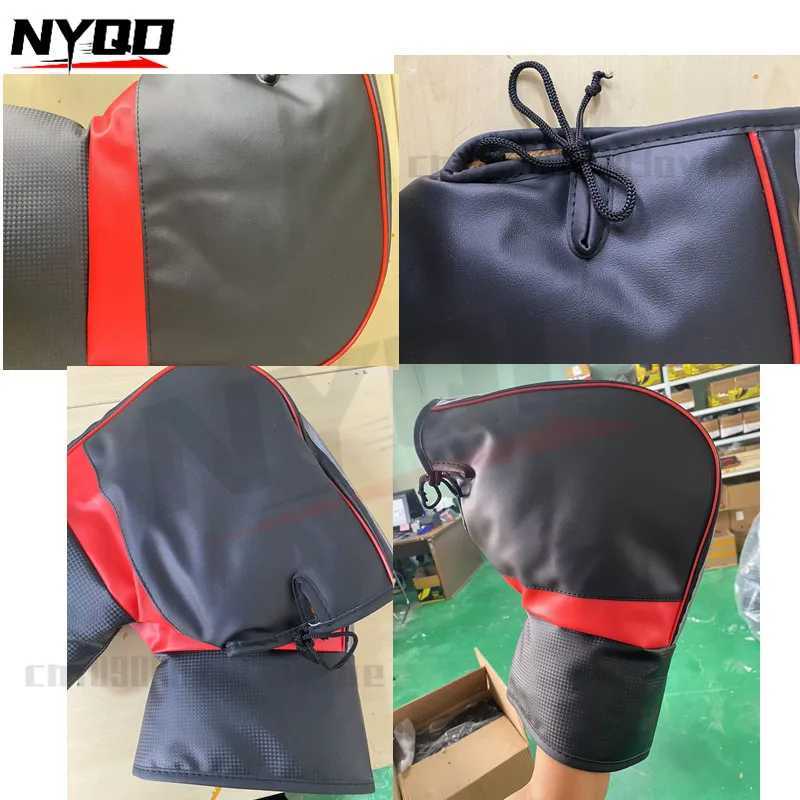 Motorcycle handlebars with reflective strips winter thick warm riding gloves Motorcycle Rainproof Handlebar Cover moto Guantes S25118
