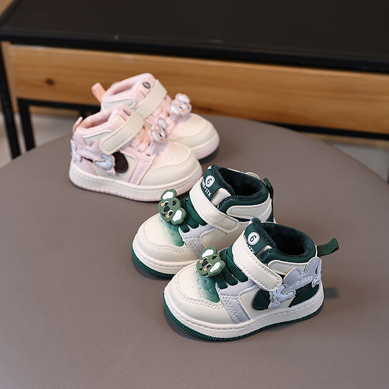 Winter Toddler Shoes New Boys Girl Sports Shoes Infant Baby Plush Cartoon Cute Anti Slip Comfortable Kidszworld Kids Skateboard Shoes Sneakers Sizes 1