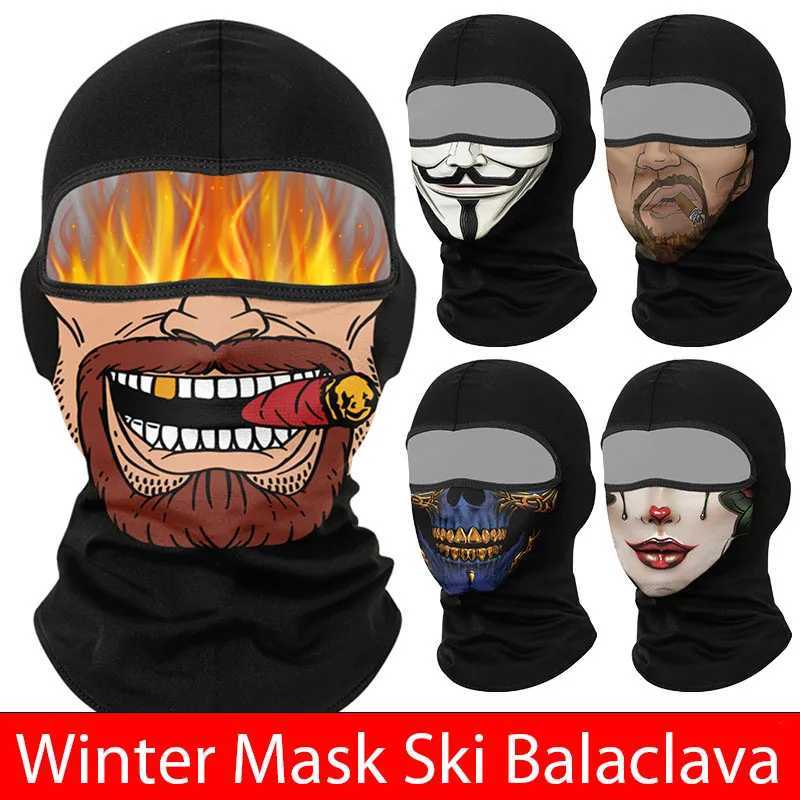 Winter Balaclava Ski Mask Halloween Skull Bandana Headgear Motorcycle Face Cover Windproof Bicycle Cycling Headband Riding Mask S251110{category}