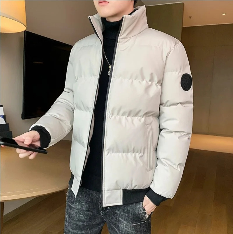 Cotton-padded Mens Winter Padded Mens Winter Padded Jacket With Cashmere Thickening Korean Version Coat 251106