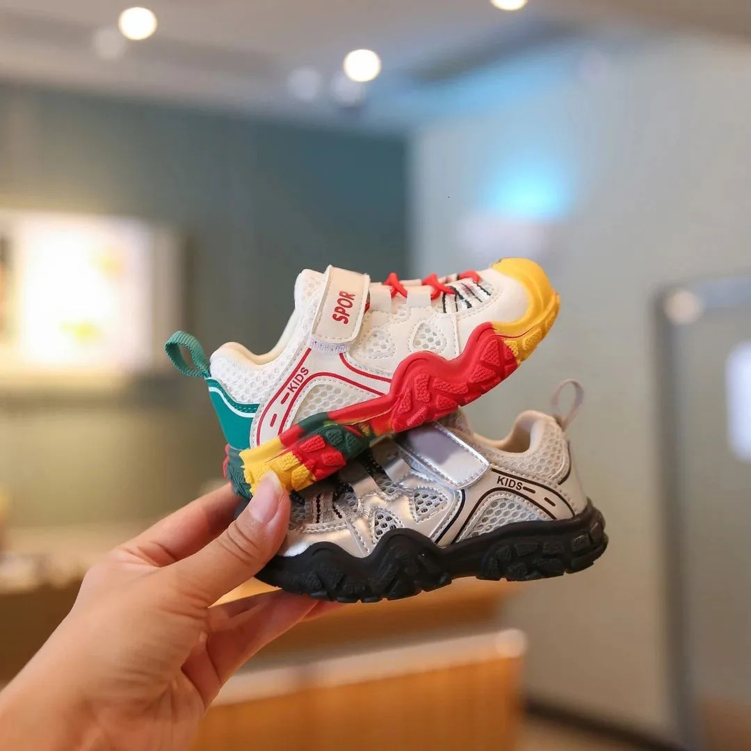 Summer Childrens Casual Sports Mesh Breathable Boys Girls Walkers Soft Soles Antiskid Walking Shoes Baby Sneakers C260130