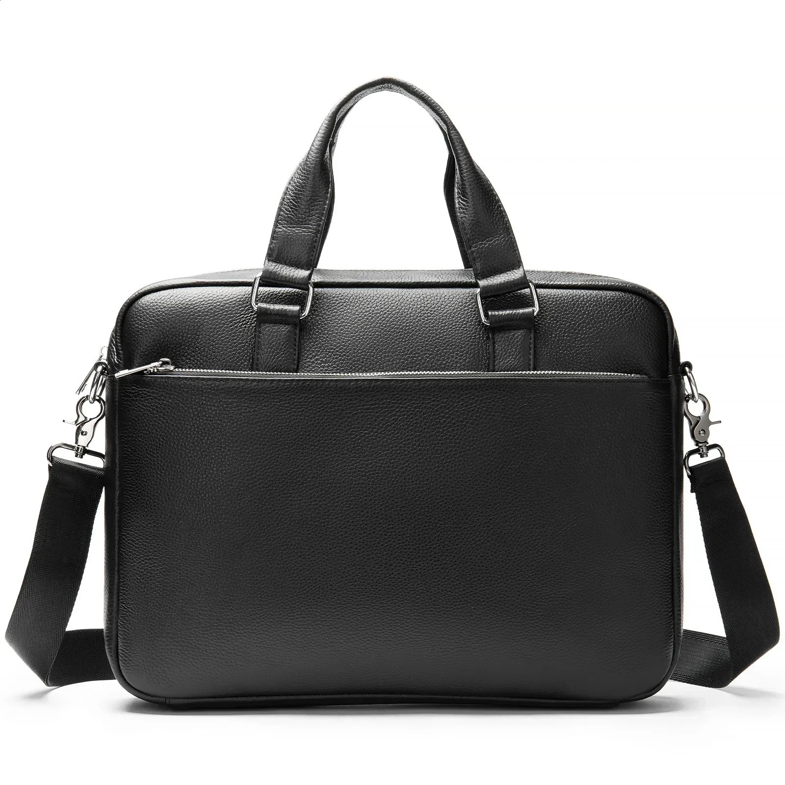 laptop bag made of genuine leather for mens briefcase mens handbag messenger 14 inch computer bag 250410