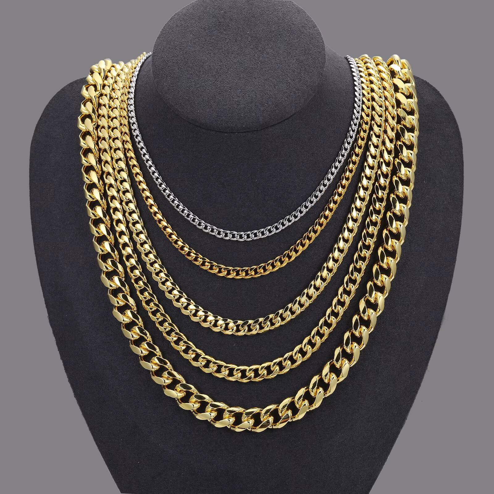 Wholesale High Quality Hip Hop Jewelry 5mm 925 Sterling Silver Plain Miami Cuban Link Chain Necklace for Men Women