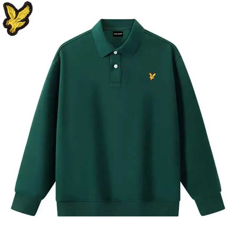 Hot Sales autumn winter cotton brand Eagle Embroidery LYLE mens womens casual overcoats with lapels sweatshirts Loose hoodie M251111