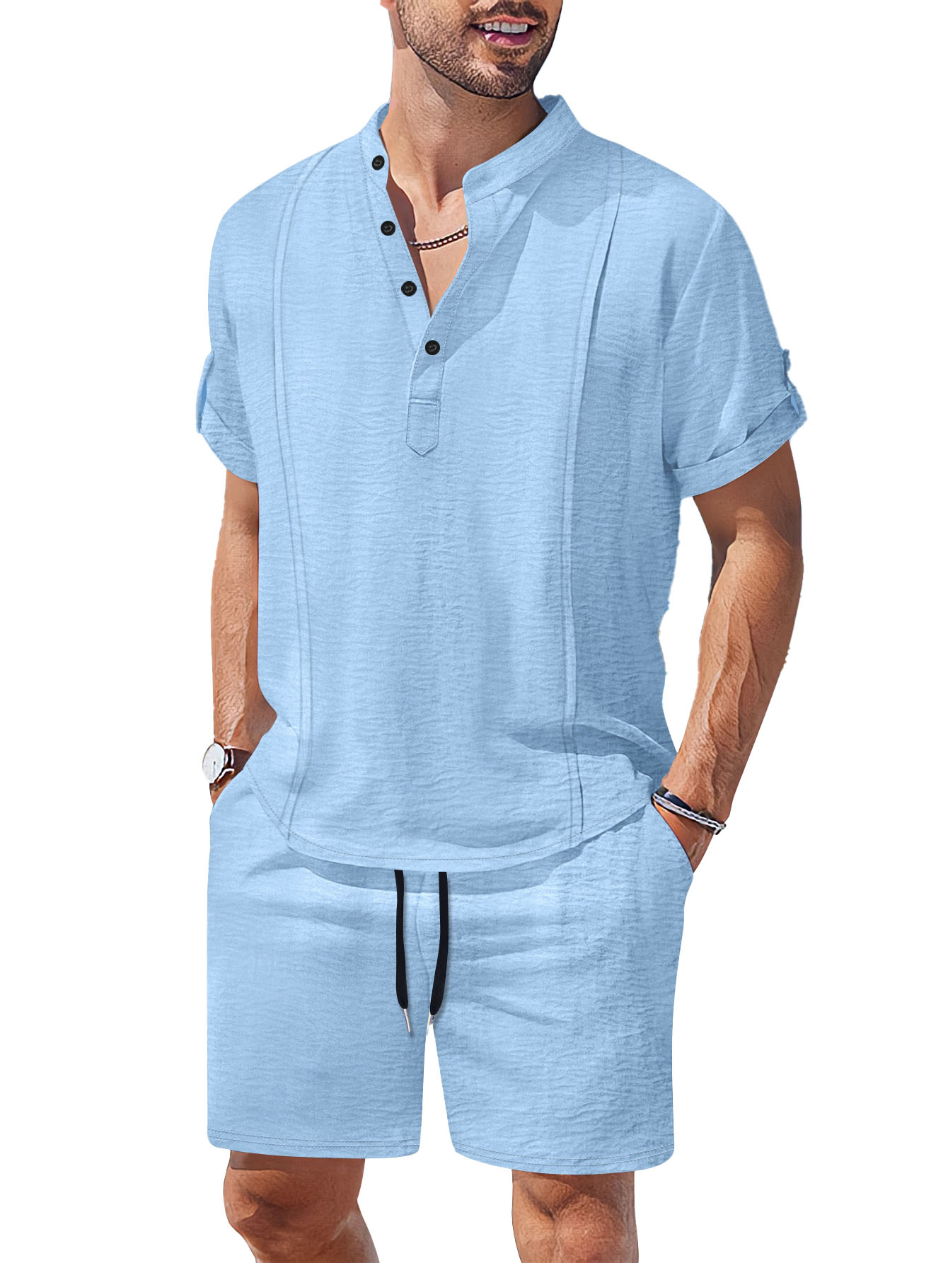 New Mens Sets Summer Fashion Clothes for Man T-shirt Shorts 2 Piece Casual Streetwear Men Oversized Suit affordable prices Clothing Two Piece Set