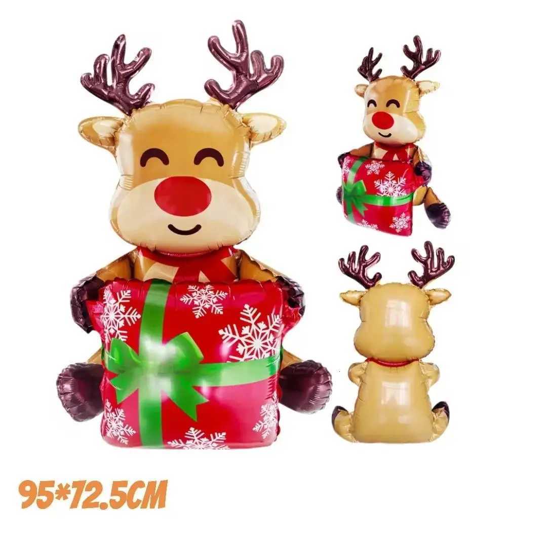 Christmas Merry Christmas Theme Santa Claus Large Christmas Tree Elk New Year Party Decoration Balloon Winter Party Decoration Y251111