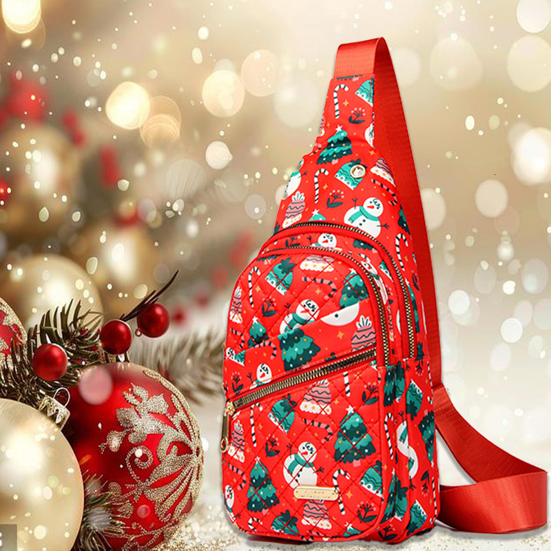 2025 new fashion woman Christmas holiday chest bag ddmynov