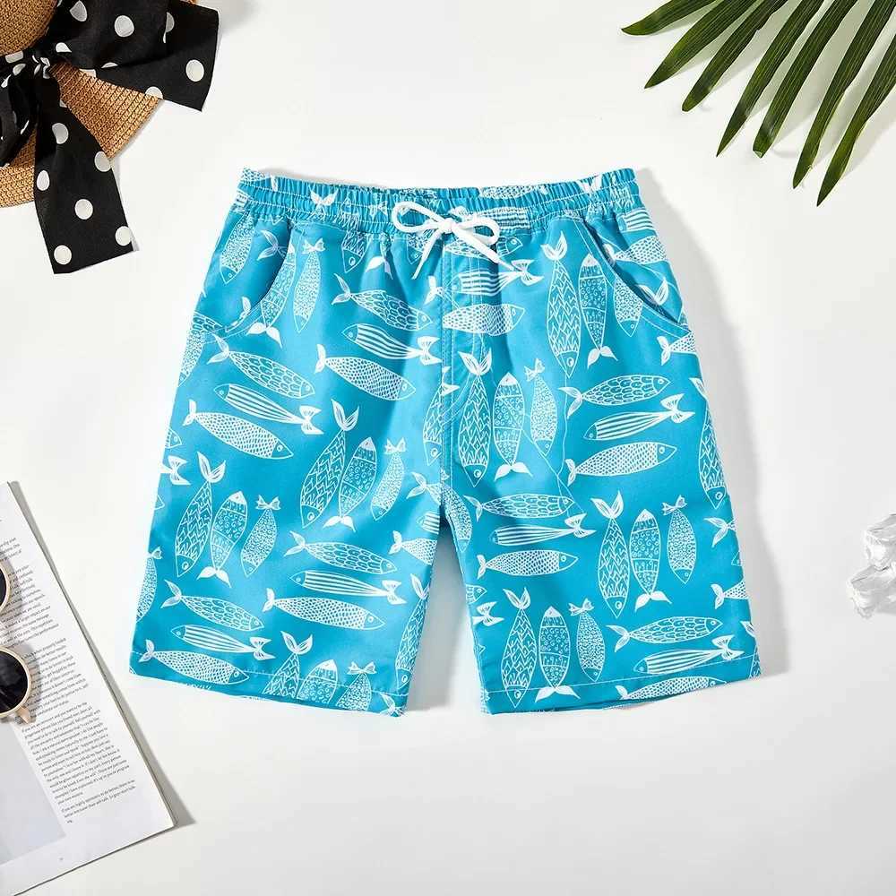 5-4-year-old boys cartoon swim trunks teenage boys soft beach shorts holiday academy childrens beach shortsW250410