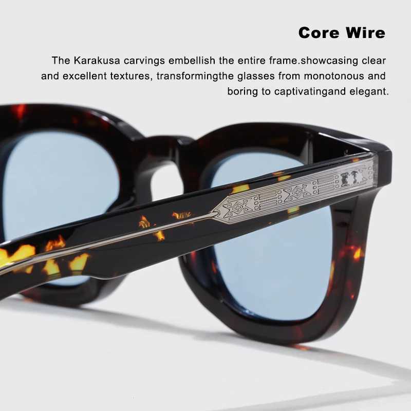 Luxury Brand Original Sunglasses Round Handmade Acetate Top Quality SUN GLASSES for Men Women Fashion Outdoor Protective Eyewear Z250411