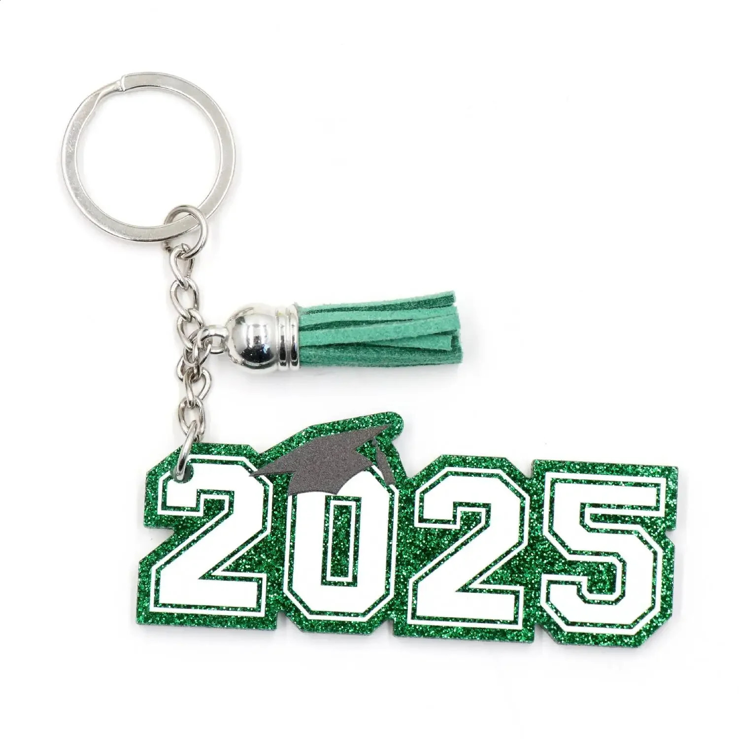 ZSHKH1364 Graduation Season UV Acrylic Keychain Laser Cutting Blue and Red Gift Keys 250410