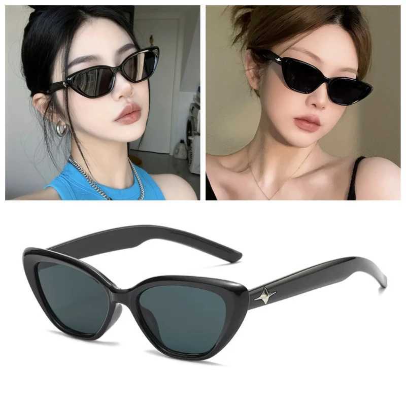 Retro triangle cat eye sunglasses for women UV400 protective shadow goggles fashionable Y2K luxury womens clothing brand designerT250411222