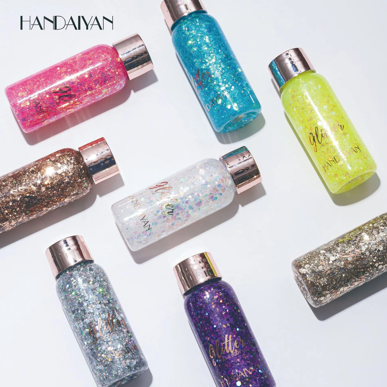 Handaiyan Eye Glitter Nail Hair Body Face Stickers Gel Art Loose Sequins Cream Diamond Jewels Rhinestones Makeup Party Festival 250410