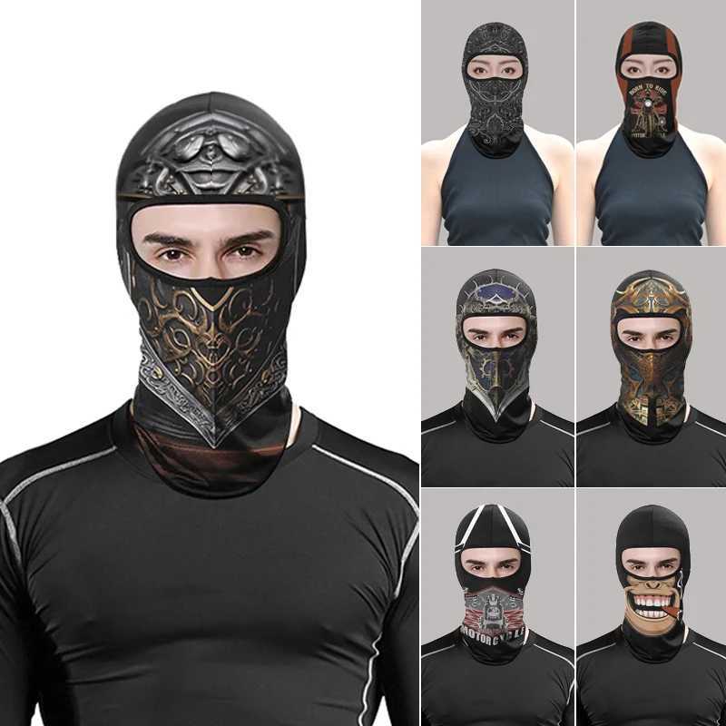 Winter and autumn motorcycle sun protection riding mask full face helmet headgear mask warm anti-cold scarf Summer breathable m S251110