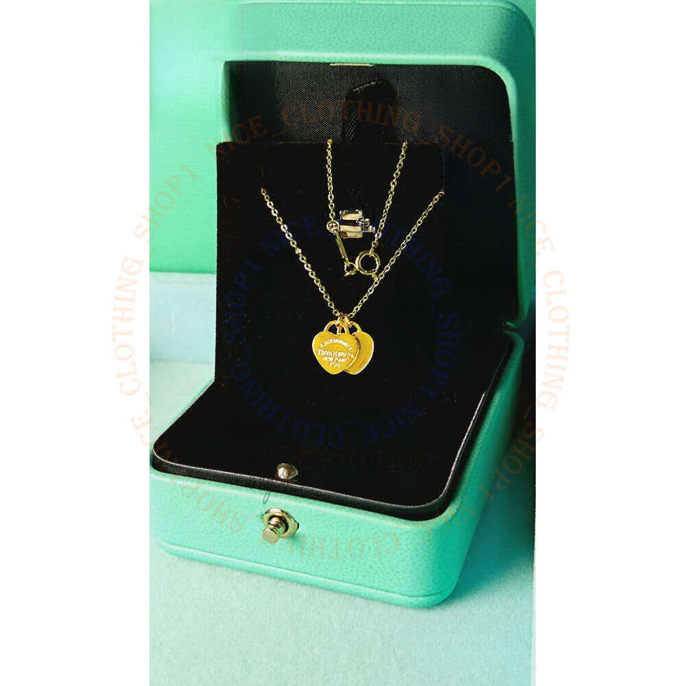 Tiffanyxx Jewlery Designer Diamond Tiffnaylies And Co Necklace Lustrous Tiffamylys Pendant Heart-Shaped Engraved 233
