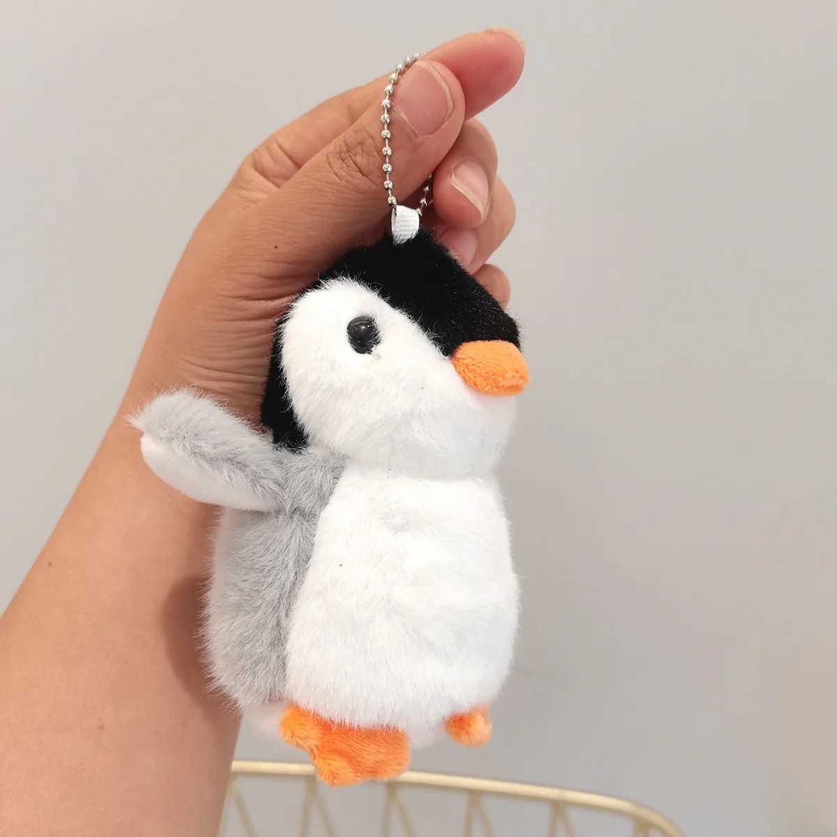 Plush Soft Filled Toy Keychain Cute Cartoon Penguin Doll Bag Charm Pendant Accessories Girl Kavay Gift Car Keychain W250411