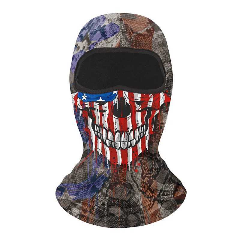 Summer Motorcycle Balaclava Bicycle Hat MTB Bike Bicycle Helmet Hood Caps Men Skull Full Face Mask Breathable Cycling Headgear S251110