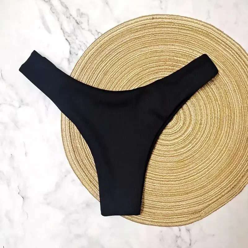 Hot Sale Swimsuit Thong Women Bikini Bottom Female Beachwear Swimwear Panties 2024 New Bathing Suit Tanga