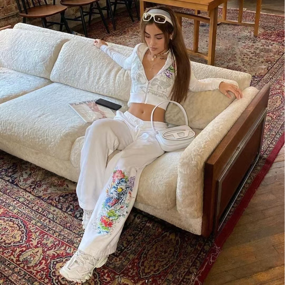 Womens High Quality Tracksuit Women Track Letter jogger suits Sweatsuits Hoody hardy set d2a C260312