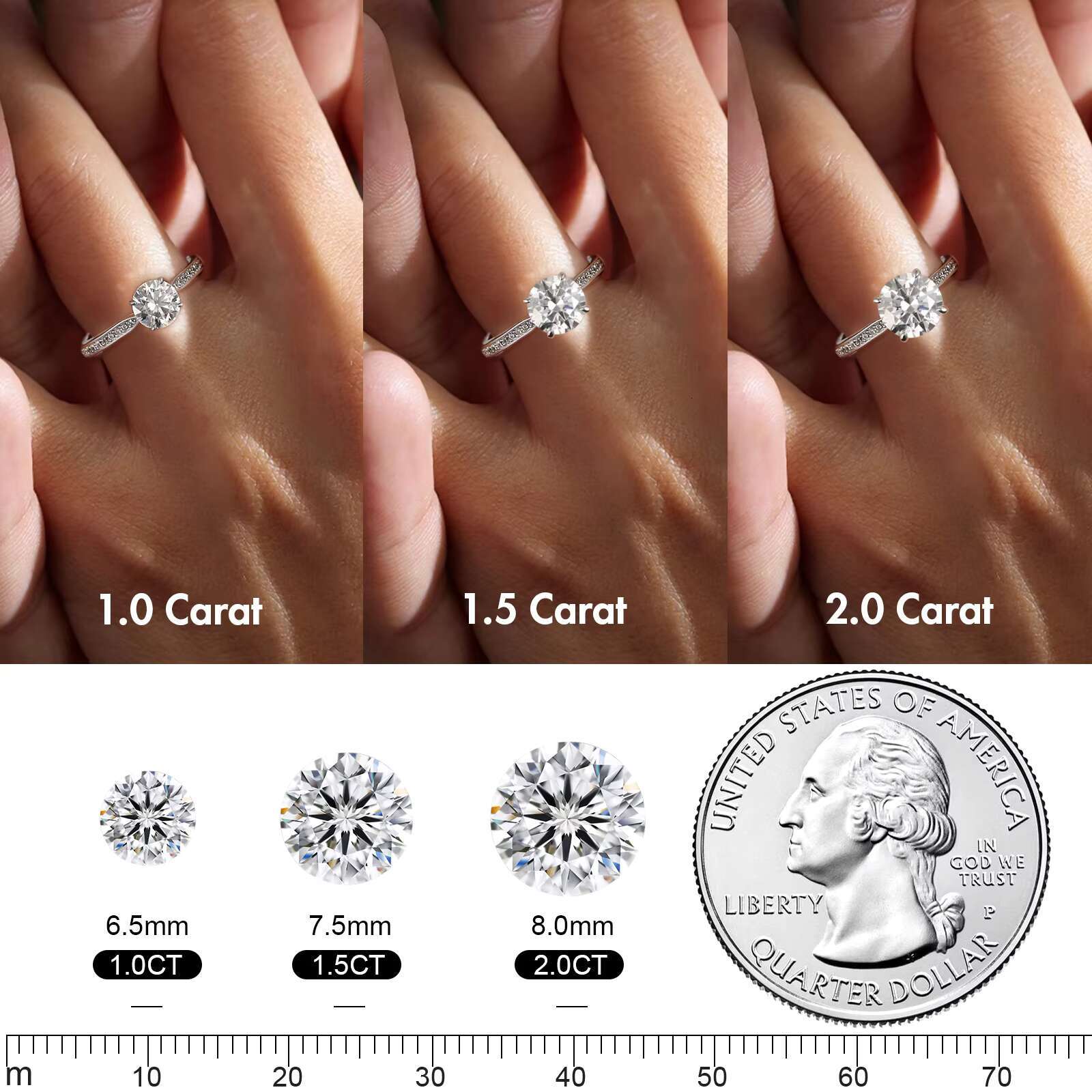 18K Pure Gold Wedding Anniversary Women Diamond Jewelry Gift Luxurious IGI Certification Lab-grown Diamond Gold Engagement Rings