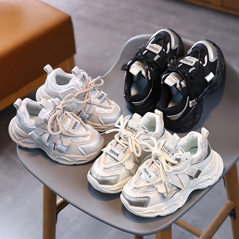 Kids Sport Shoes Toddler 2025 Spring Autumn New Girls Fashion Kidszworld Casual Wear-Resistant Student Mesh Boys Running Shoes Sizes 22 - 37 K0207