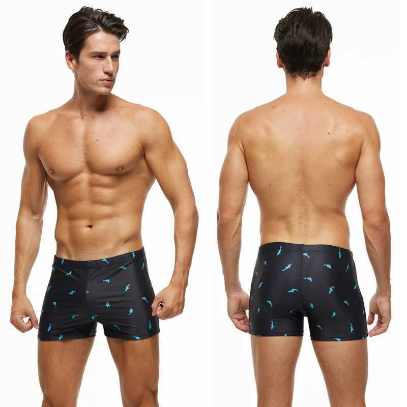 Datifer New Swimsuit Mens Summer Beach Surfing Fashion Swimsuit Boxing Shorts High Quality Mens Swimsuit with MatW250410