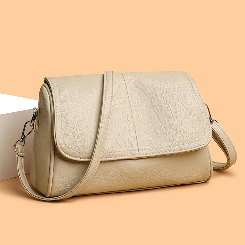 Retro Oil Wax Leather Crossbody Bag with a Textured and Vintage Feel Simple Elegant Flap n Adjustable Shoulder Strap Suitable for Daily Commuting Sho 