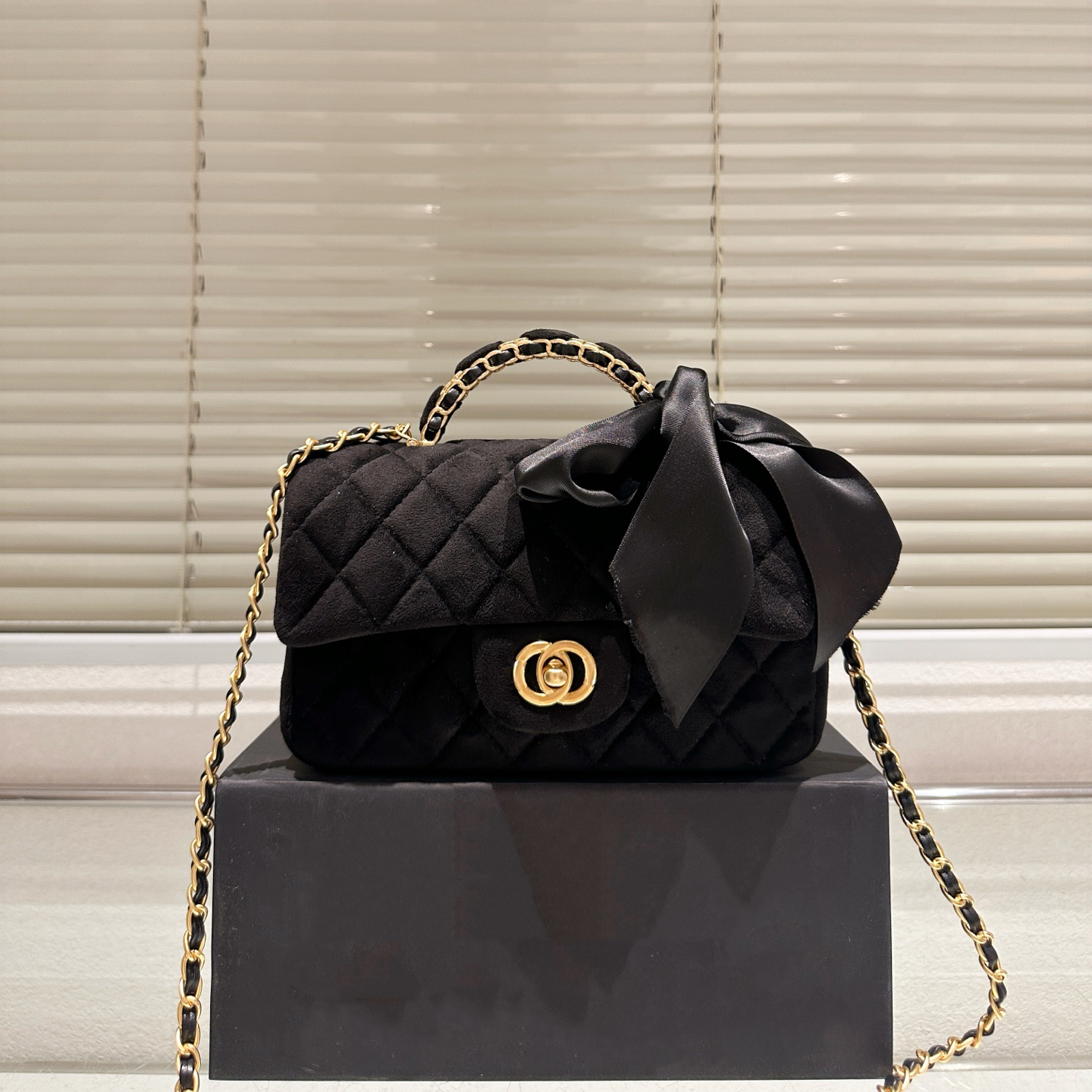 Designer Luxury 25K Collection Mini Flap Bag in Luxurious Autumn-Winter Velvet Crossbody Women Handbag