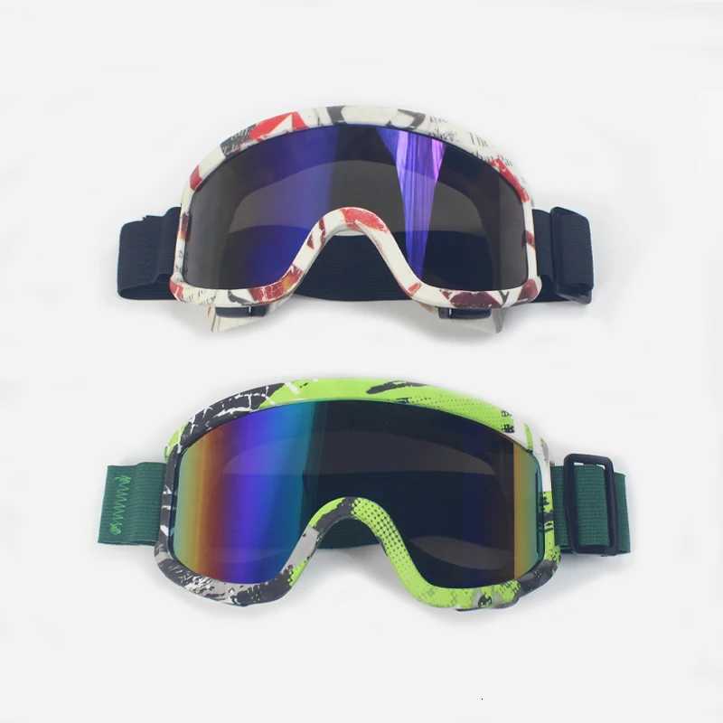 Anti-Fog Ski Goggles Motorcycle Goggles Winter Snowboard Skiing Glasses Outdoor Sport Windproof Ski Mask Off Road Goggles Helmet K251110