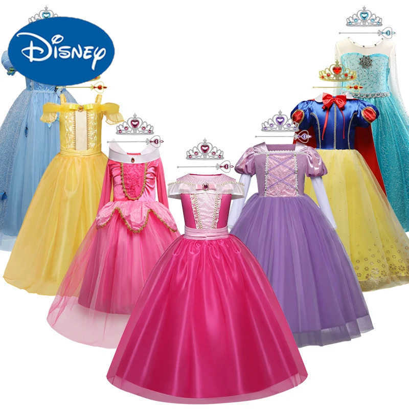Disney Girl Princess Dress 2023 Girl Encanto Role Playing Princess Elsa Dress Childrens Birthday Party Halloween Carnival Party Fancy DressXJ250411