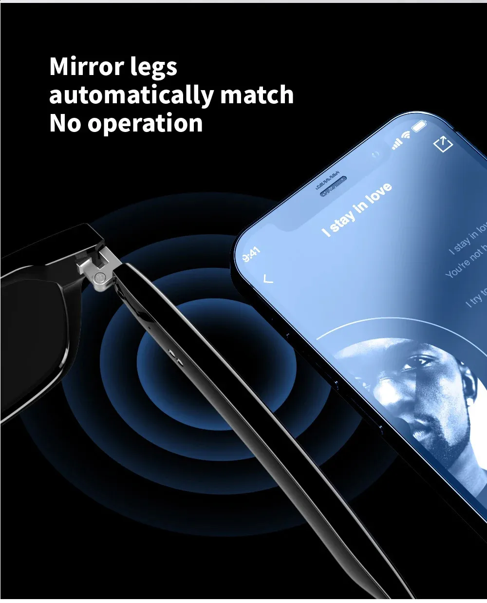 2025 Smart Glasses Bluetooth Call Voice Assistant Listening Music Glasses Smart Sports Polarization Sunglasses Anti Blue Glasses