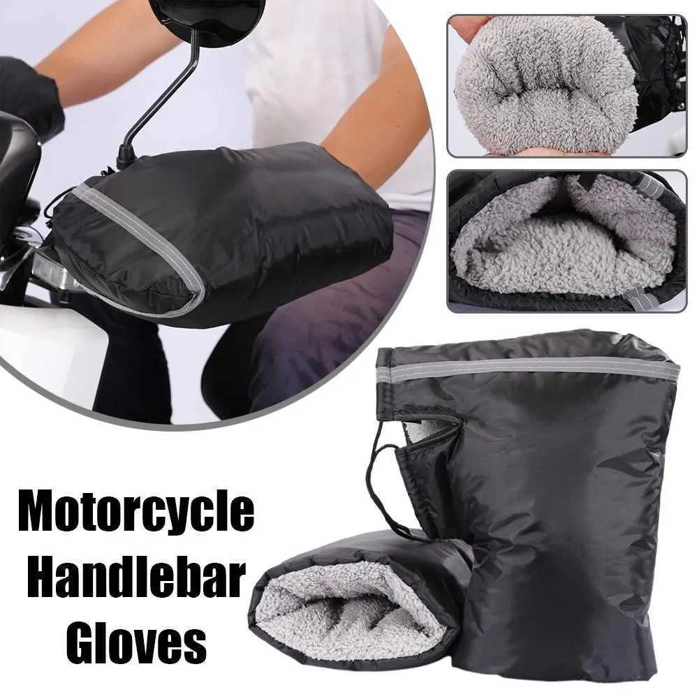 Motorcycles Handlebar Gloves Universal Snowmobile Handle Grip Gloves Winter Rider Gloves Waterproof Windproof Warm accessories S25118{category}