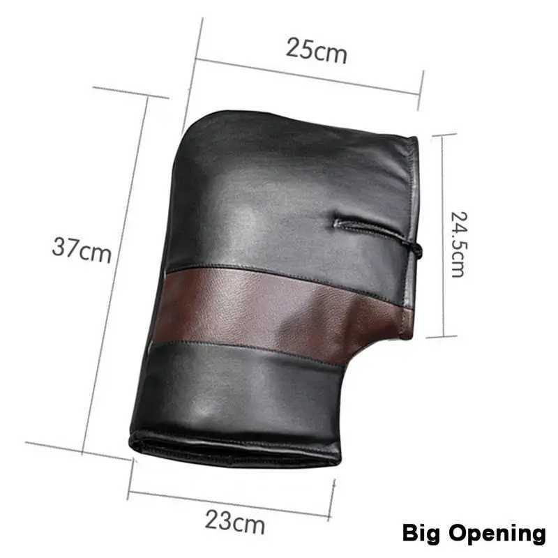 2pcs Motorcycle Handlebar Muffs Hand Protector Winter Windproof Waterproof Thickened Warm Thermal Mobile Handle Bar Cover Gloves S25118