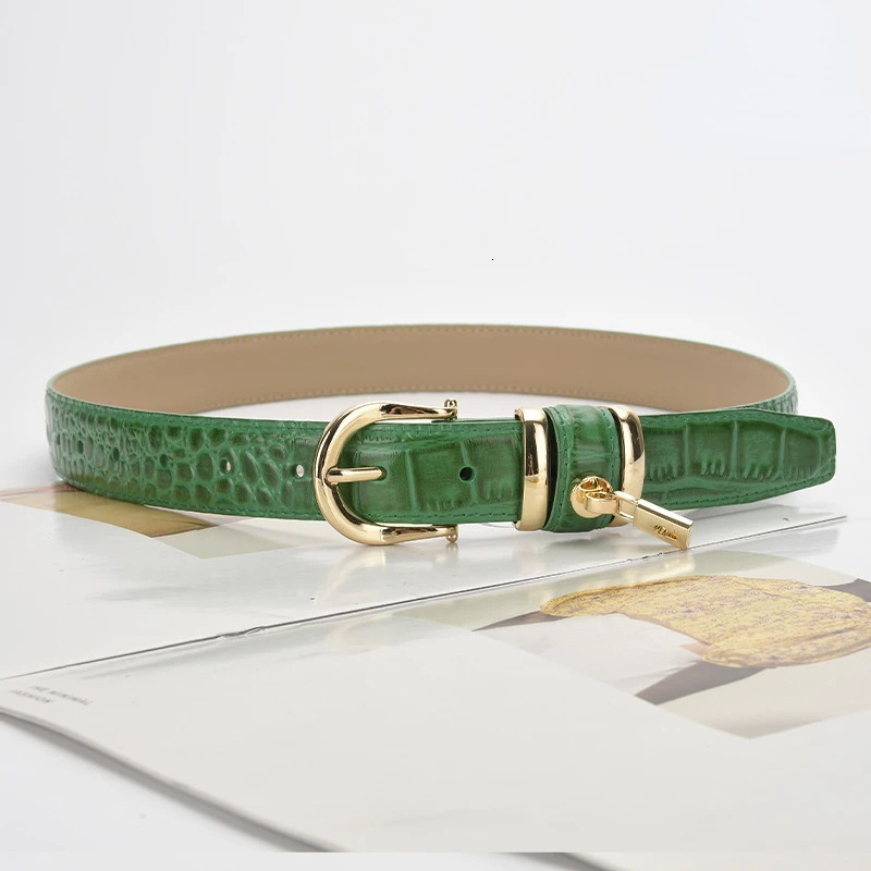 Genuine Leather Womens Pattern Cowhide Needle Buckle Belt Simple Casual Fashionable Andpersonalized Decoration 251031