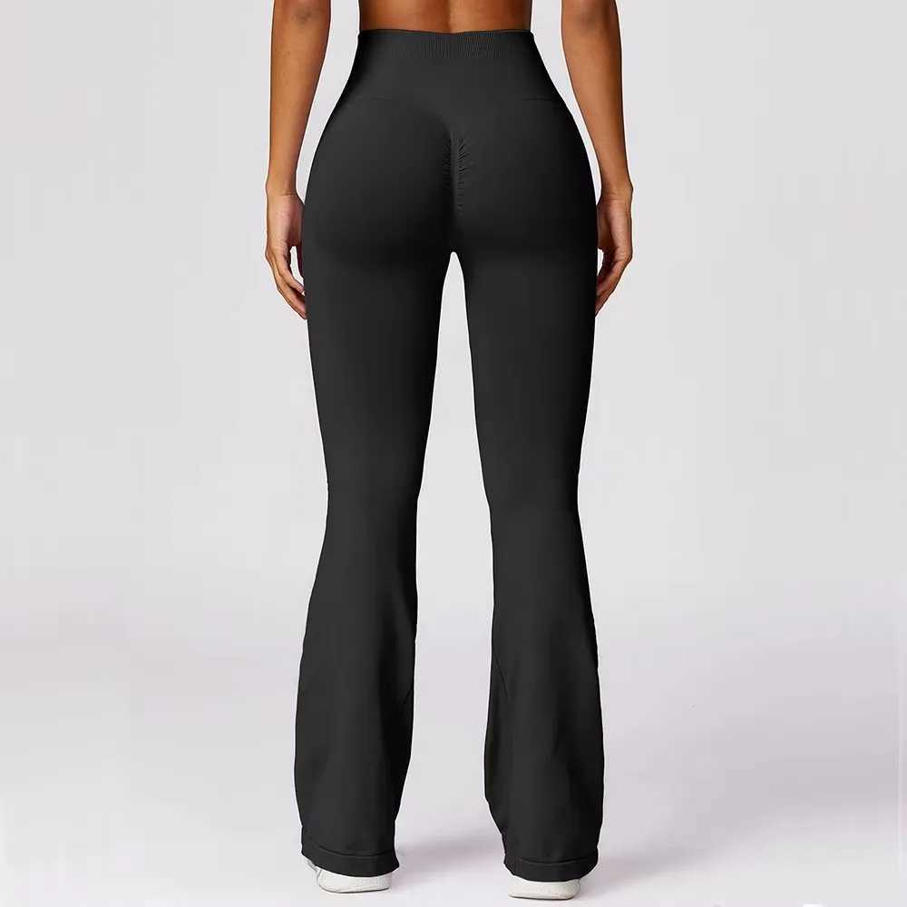 Seamless Flare Legging Yoga Pants for Women High Waist and Wide Leg Pants for Women Gym Fitness Exercise Flared PantsW250411