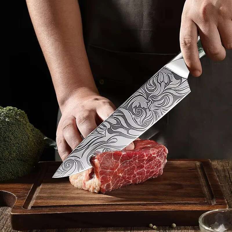 Stainless Steel Professional Japanese Kitchen Knives Durable Slicing Boning Paring Bread Utility Chef Cleaver Meat Knife