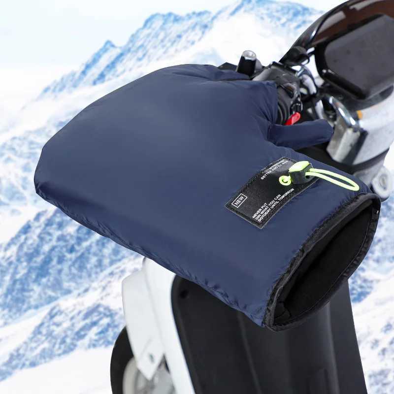 Motorcycle Handlebar Gloves Muffs Winter Warm Handle Gloves Waterproof Windproof Motorbike Handle Bar Hand Cover Muffs S25118{category}