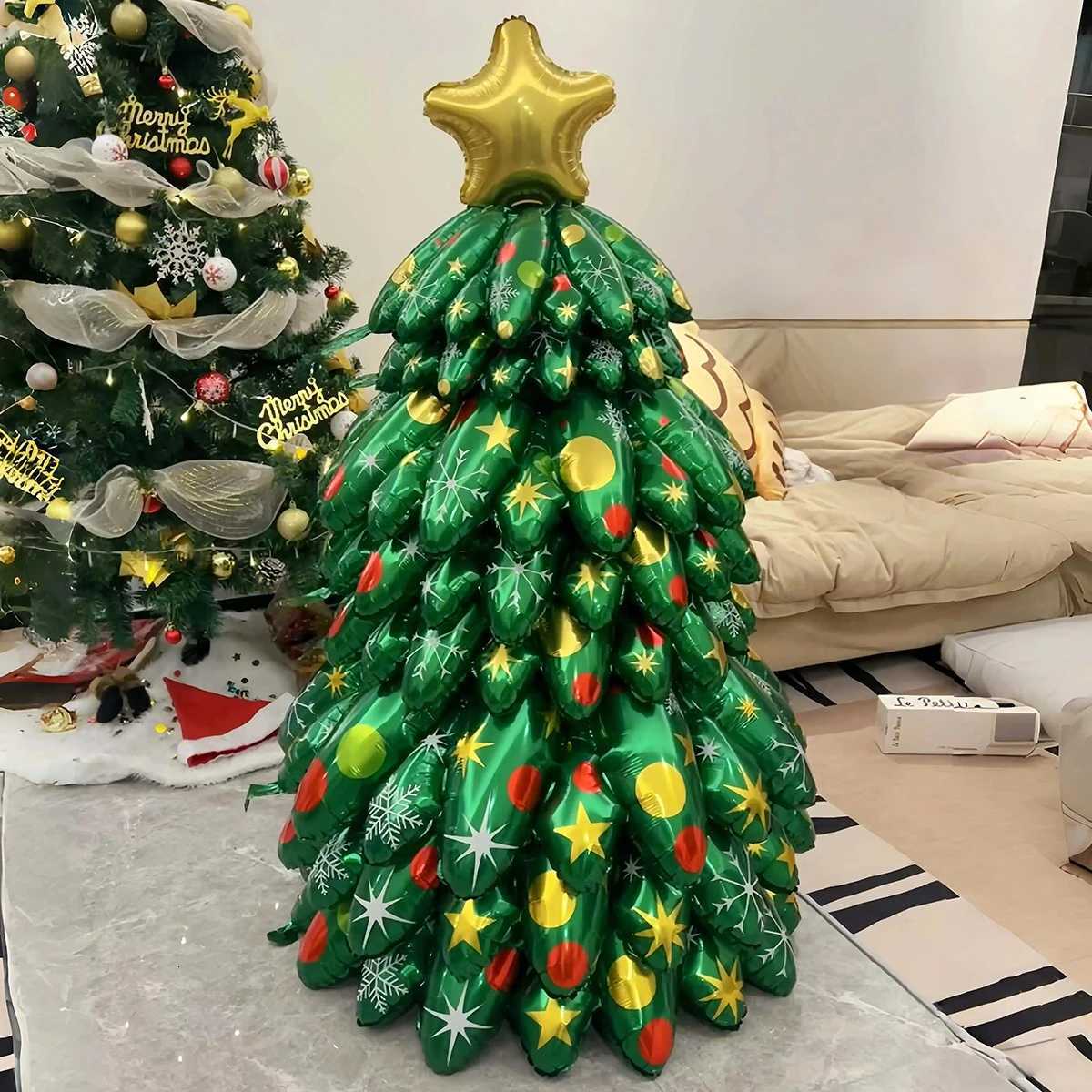 Christmas Large Christmas tree balloon decorations Christmas party decorations holiday parties winter birthdays garden decorations Y251111