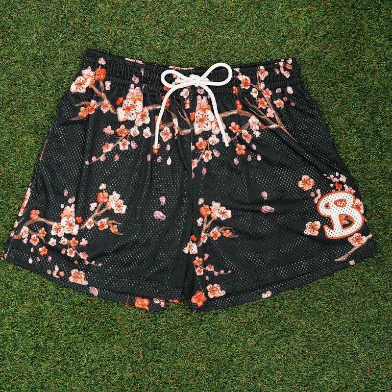 Summer Mens Basketball Shorts Mens Mesh Sports Shorts Gym Loose Shorts Quarter Kn Outdoor Sports Shorts X250410