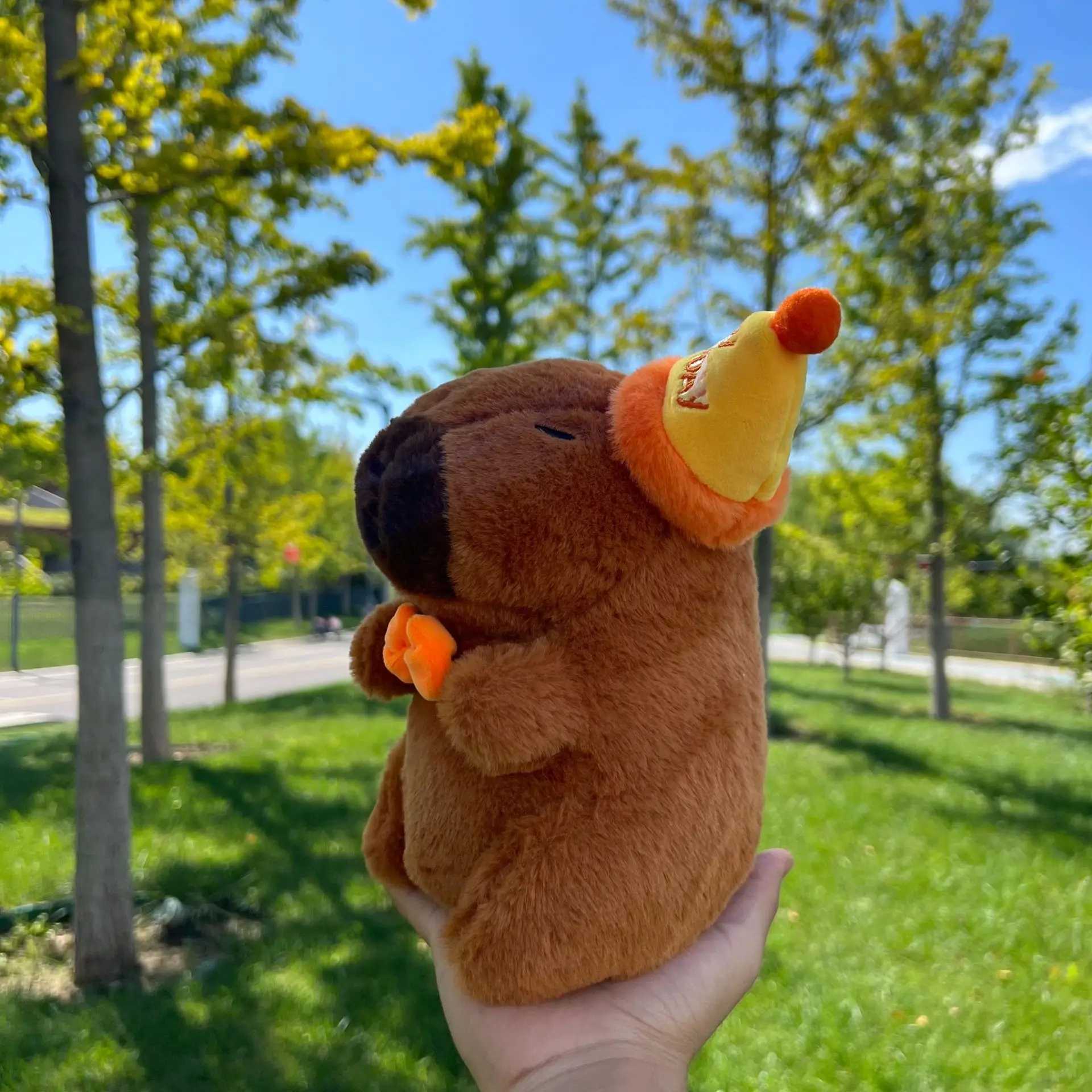 New 21cm Capybara plush toy simulation Capibara animated plush toy cute soft stuffed animal doll plush Christmas gift W250411