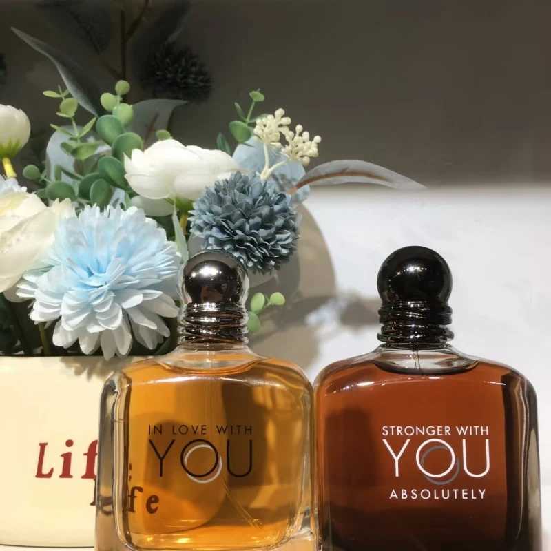 ABSOLUTELY STRONGER WITH YOU Perfume Men 100ml Eau De Toilette Date Attraction Fragrance Long Lasting Cologne Body Spray Gift W251111
