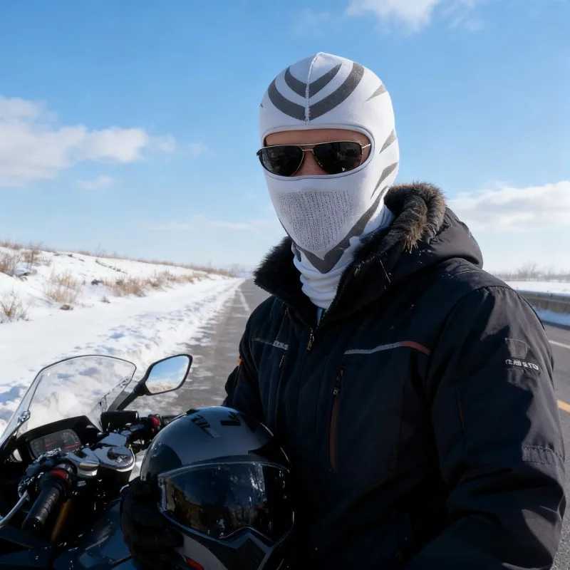 Balaclava for Motorcycling Skiing Winter Sports Men Women High Stretchy Full Head Face Mask Under Helmet Cold Weather Protection S251110
