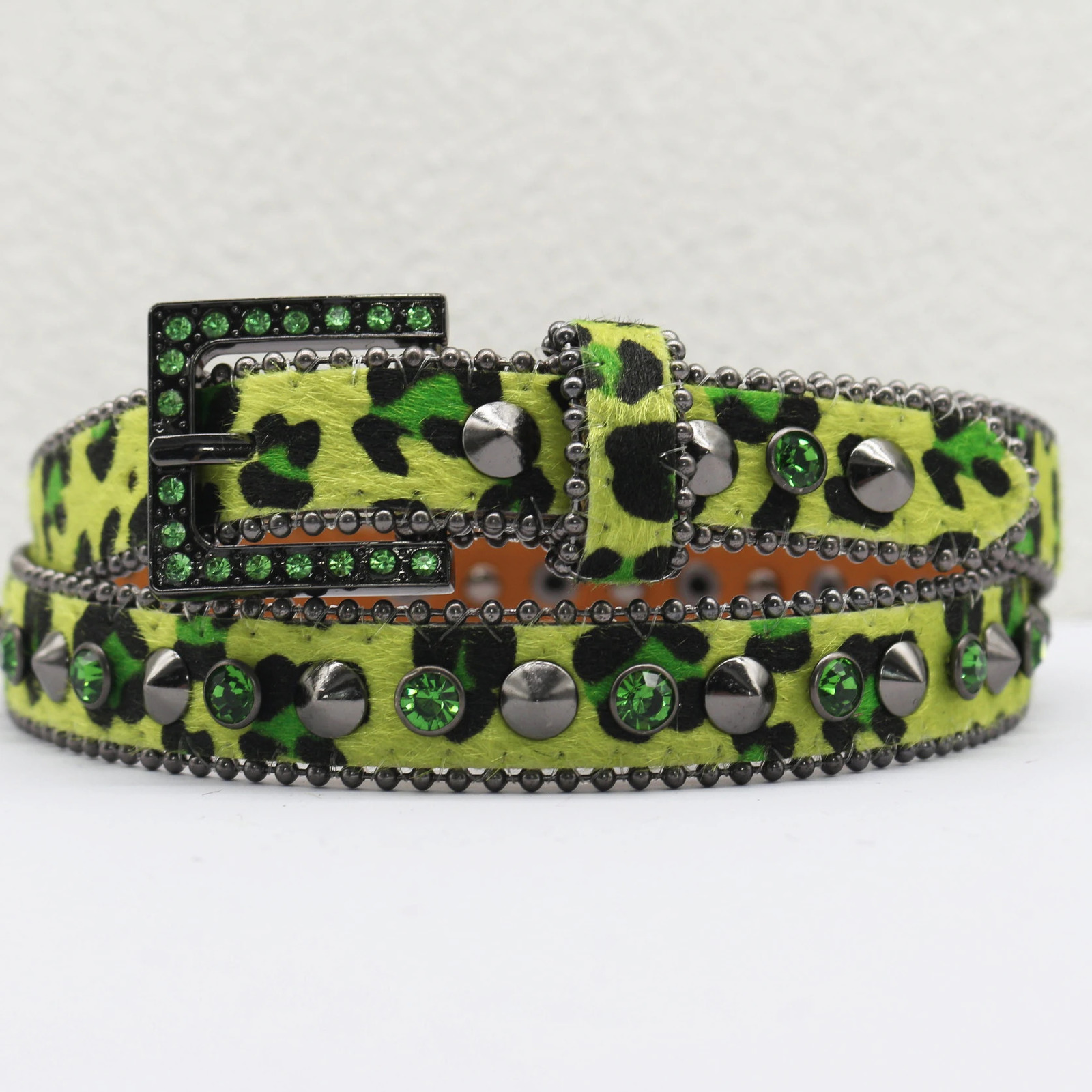 Fashionable European and American style high-end belt Y2K rhinestone belt alloy buckle rhinestone decorative belt 251110