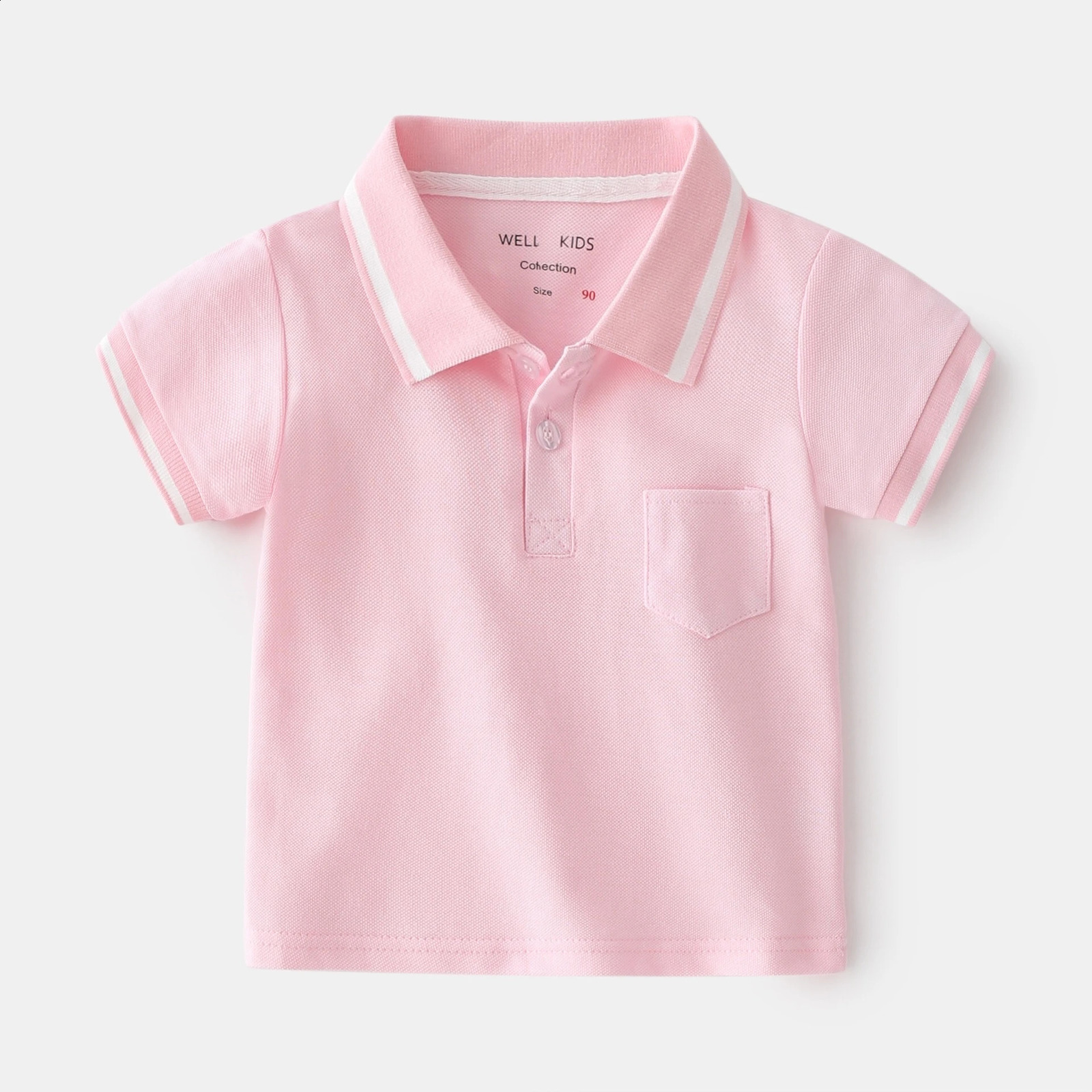 Summer Baby Boys Polo Shirts Children Clothes Short Sleeve Kids Shirt Kids Toddler Girl Boy Striped Polo Shirt Tops Tee 250410