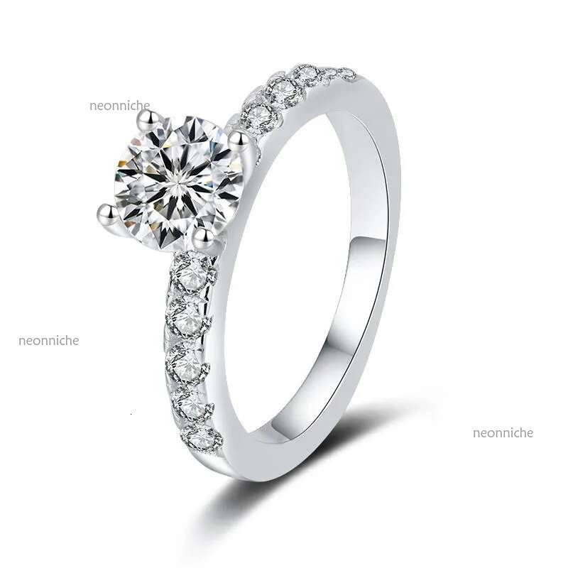 rings designer women sterg sier inlaid VVS1 pass dia tester moissanite for womens engagement wedding ring e jewelry woman US size 5-9