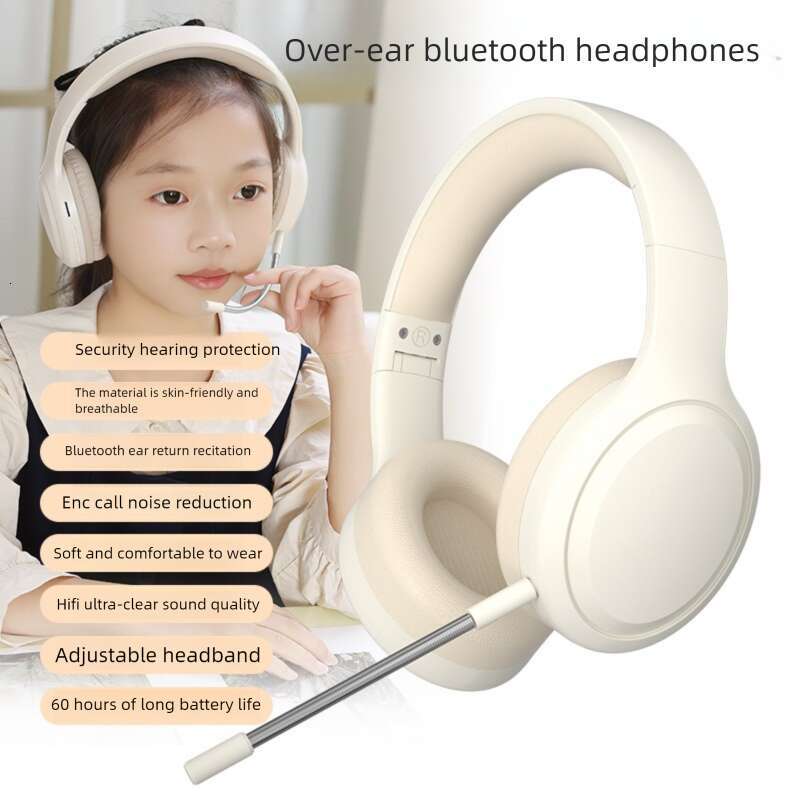Famous Brand New DR Wireless Children S Learning Ear Back Over Bluetooth Headphones Long Battery Life Headset