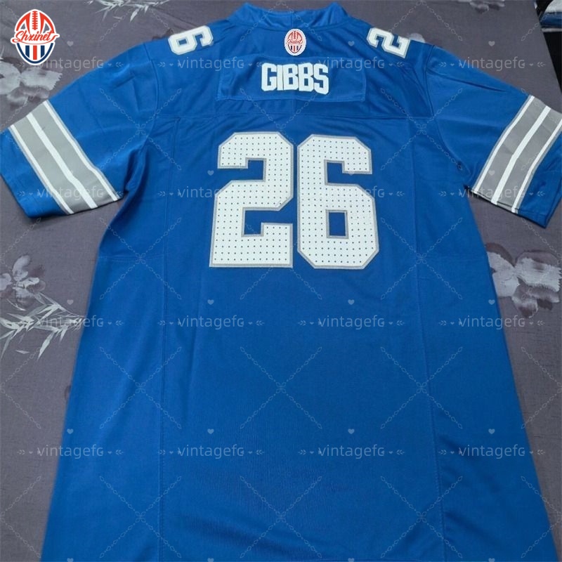 custom2025 0 Anthony Firkser 97 Adan U T C H I S O N Football Jersey 14 St. Brown 26 Gibbs 9 Williams 70 Dan Skipper Custom Any NameNumber - view 7