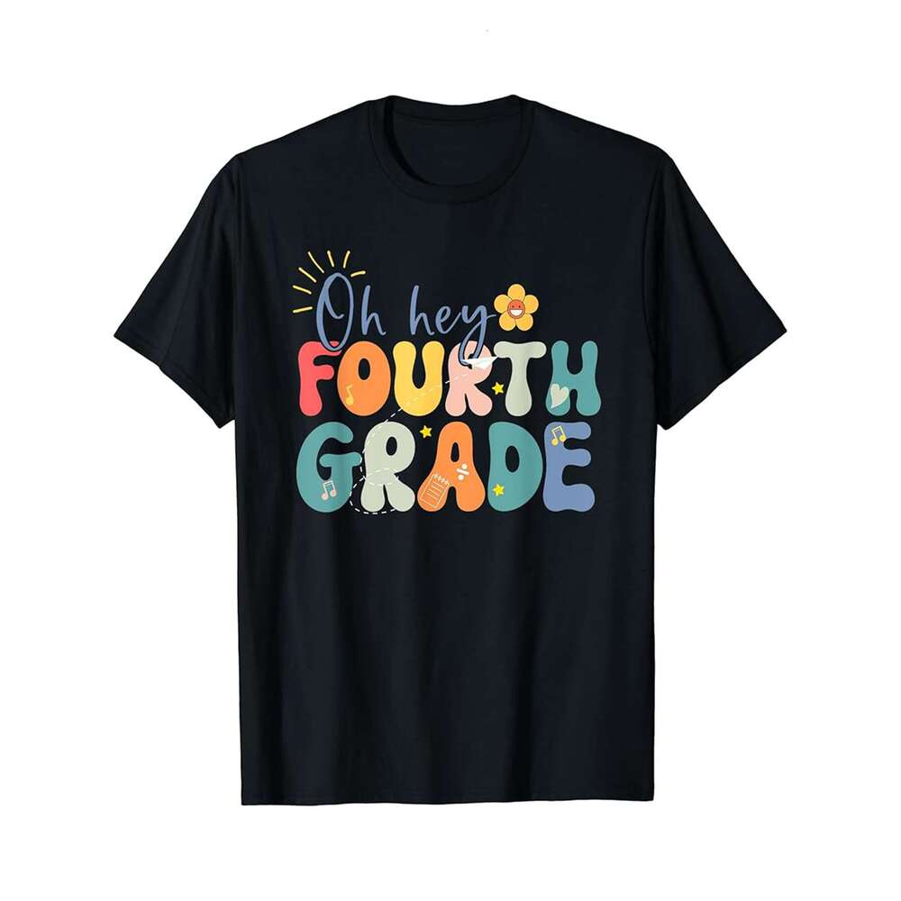 Designer T shirt Funny Fourth Grade Back to School For Teachers And Students - 220g T shits