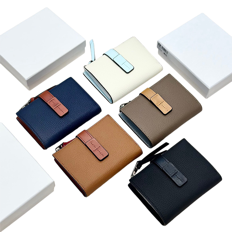 Designer Mens Wallet porte monnaie Pocket clip portefeuille Passport Holder Purse Key Pouch Card Holder woman Leather Wallet