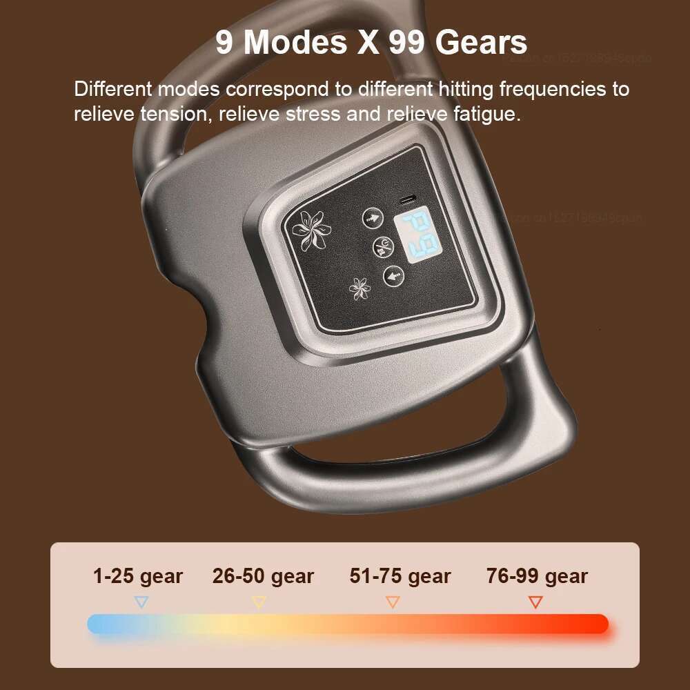 Muscle Massager Sixteen-head High Frequency Neck Shoulder Waist hine Professional Fascia Massage Gun